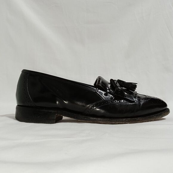 Johnston & Murphy Vtg Men\'s Kilt Tassel Loafer Dress Shoes Size 9 D/B, Black USA main image 6